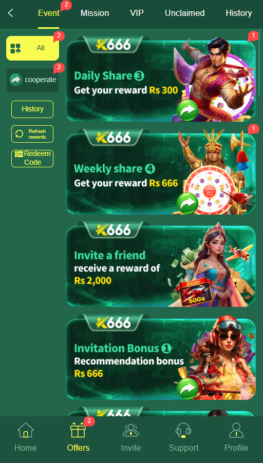k666 game offers